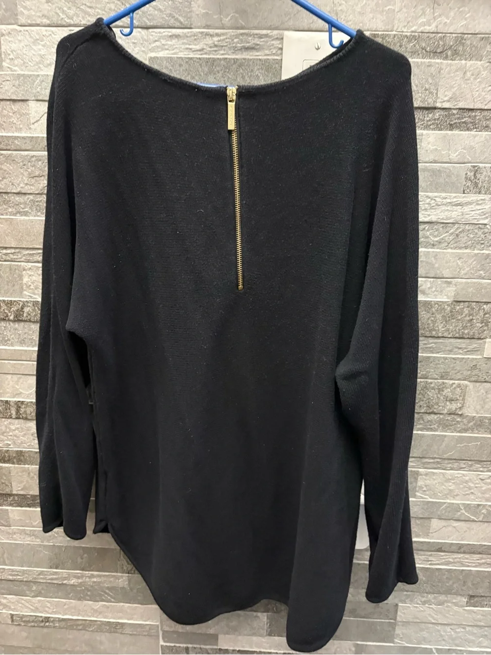 Michael Kors Black Scoop Neck Women's Sweater
